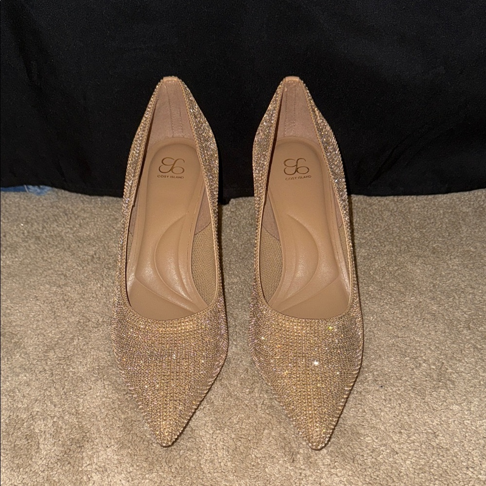 Glittering Gold Heels